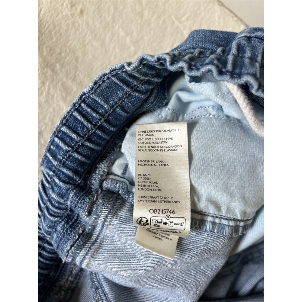 Pilcro Izzie Relaxed Pull-On Barrel Jeans With Stars - Anthropologie Size Medium - Picture 11 of 11